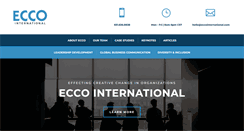 Desktop Screenshot of eccointernational.com