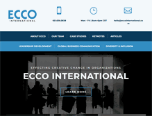 Tablet Screenshot of eccointernational.com